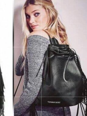 Victoria's Secret Pleather Fringe Backpack